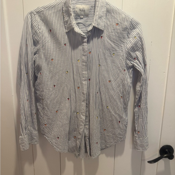 Rails embroidered fruit button down shirt - Picture 1 of 3